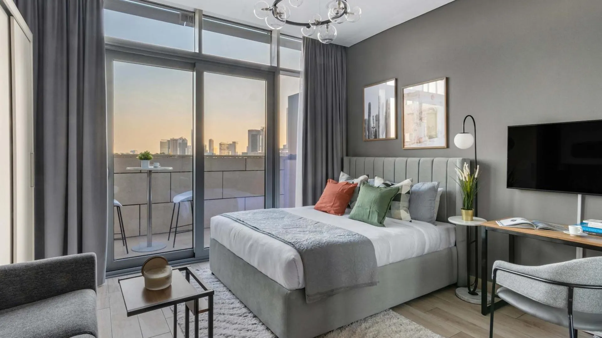 Silkhaus Modern Burj Khalifa View Studio Dubai Apartment